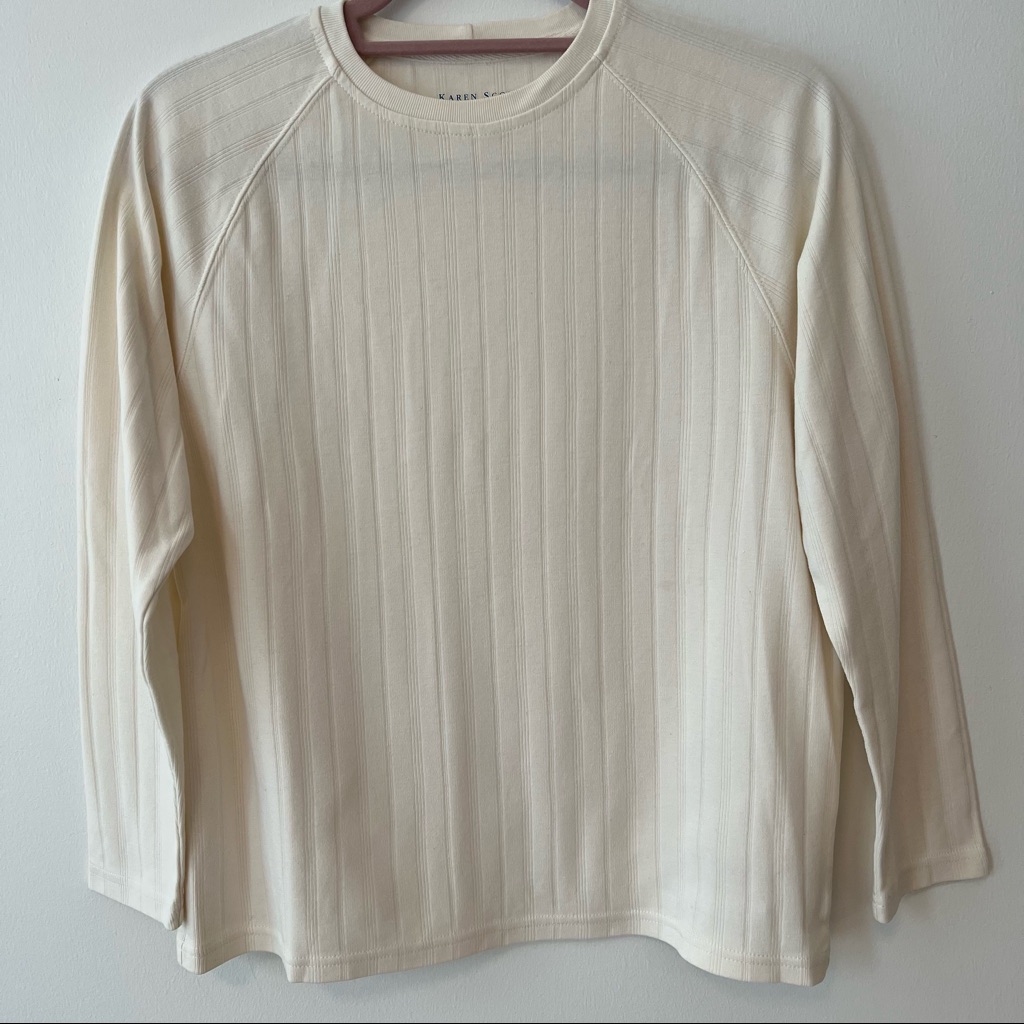 Cream Basic Top